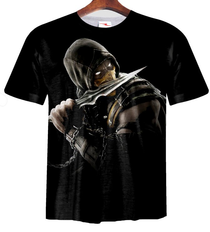 Remera  Mortal Kombat Scorpion