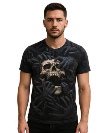 Remera Calavera 3d