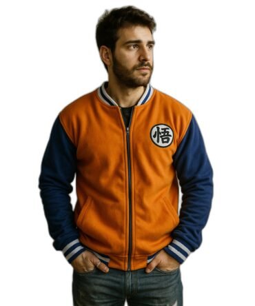 Campera Universitaria Bordada Dragon Ball - Imagen 1
