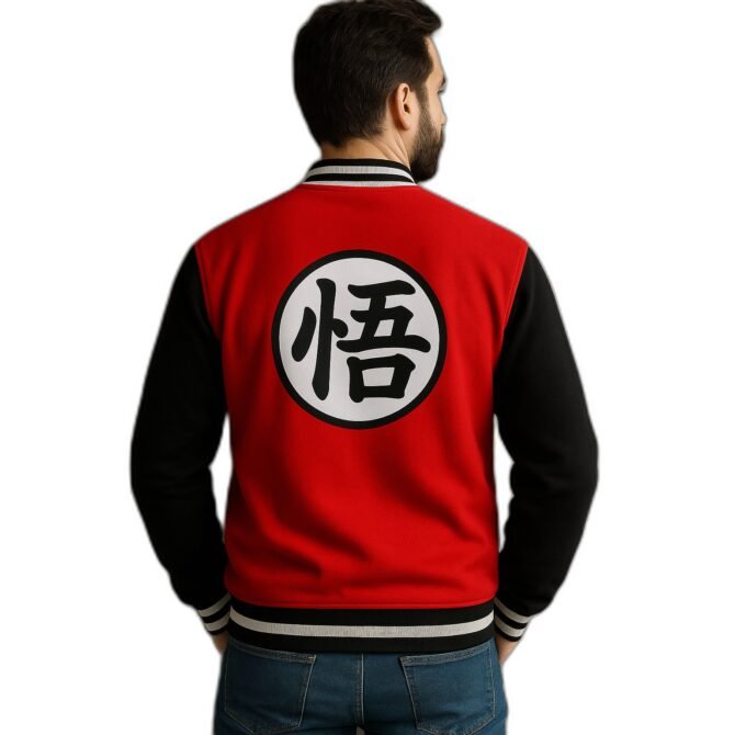 Campera Universitaria Bordada Dragon Ball - Imagen 2