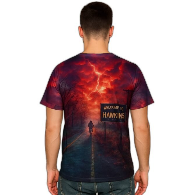 Remera Stranger Things Welcome to Hawkins - Imagen actualizada 2