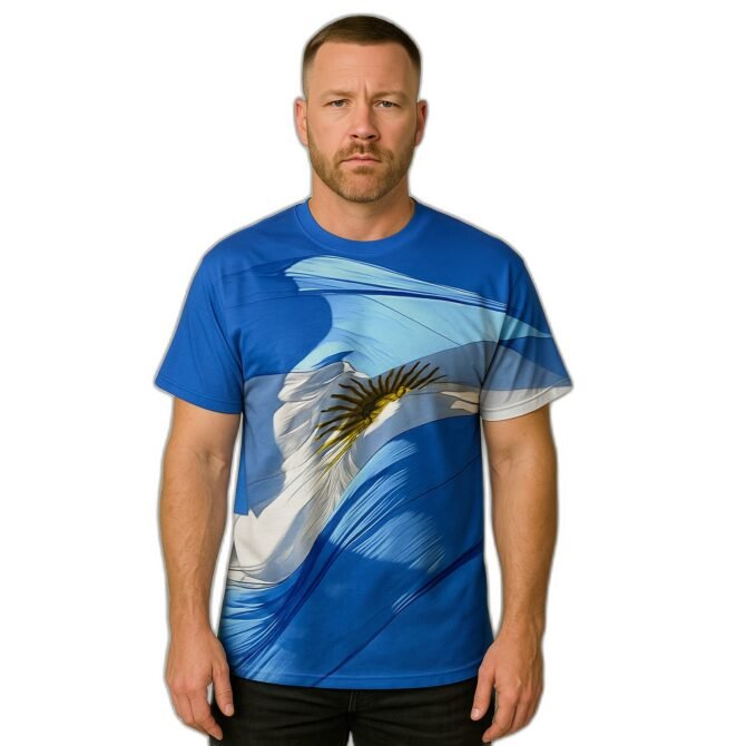 Remera Bandera Argentina - Imagen actualizada 1