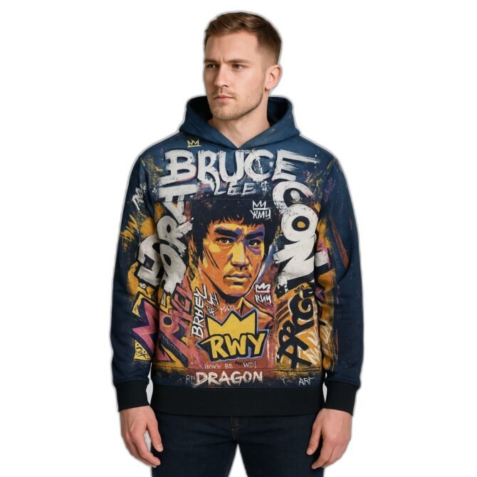 Buzo Bruce Lee Graffiti - Imagen 1