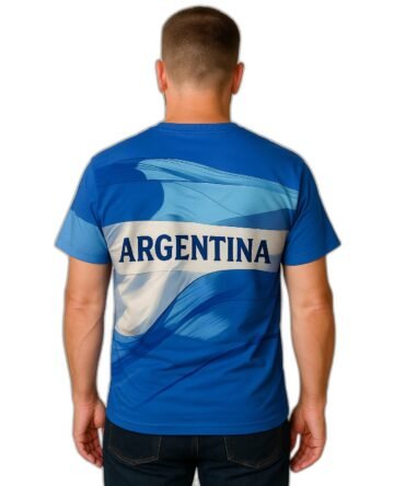 Remera Bandera Argentina - Imagen actualizada 2