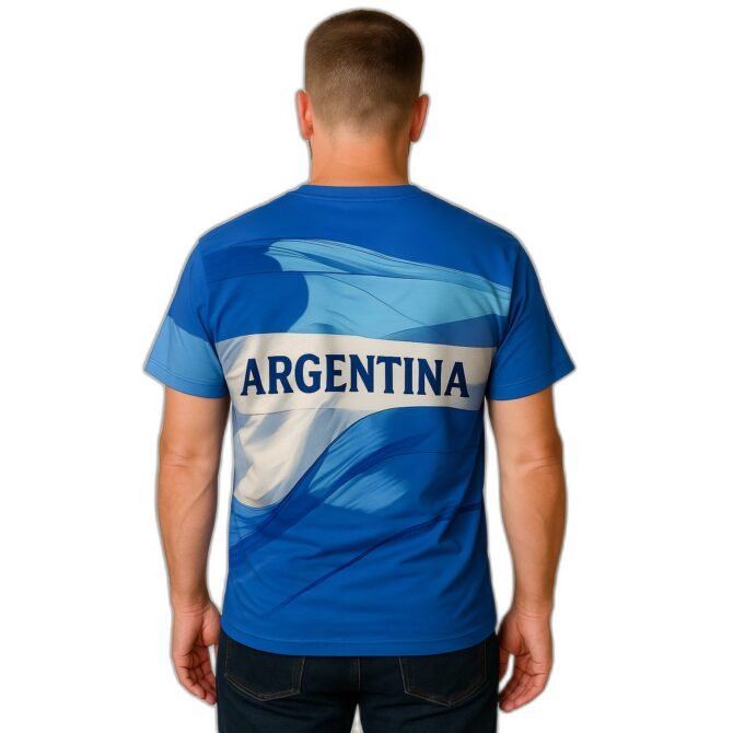 Remera Bandera Argentina - Imagen actualizada 2