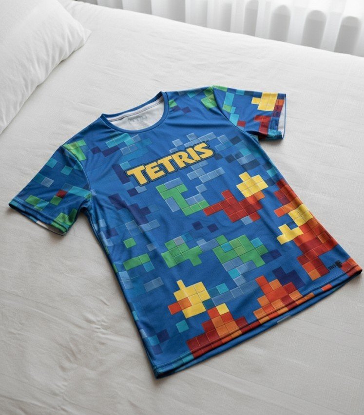 Remera Videojuego Tetris