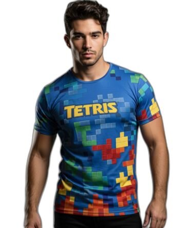 Remera Videojuego Tetris