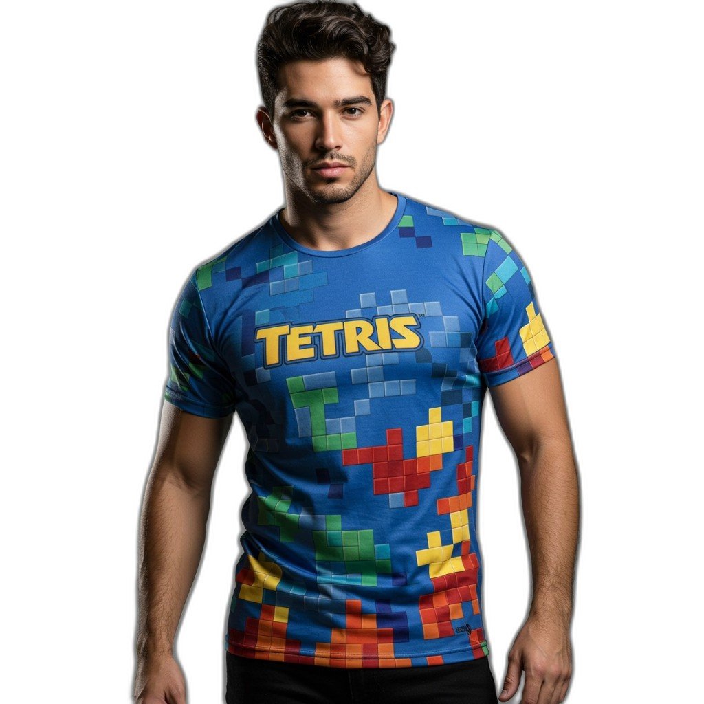Remera Videojuego Tetris