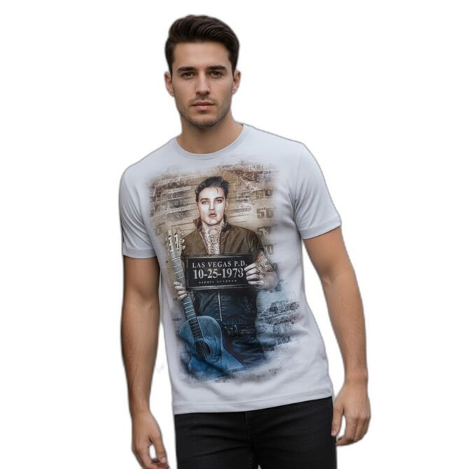 Remera Elvis Presley Mugshots Preso