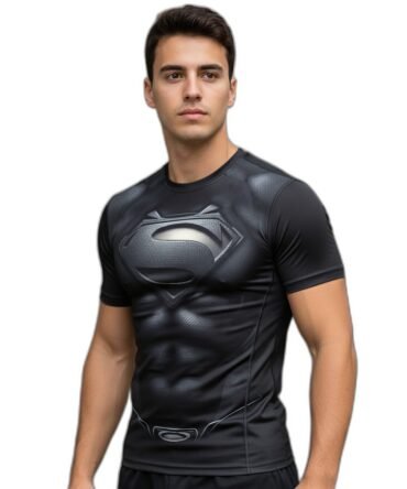 Remera Traje Superman Black