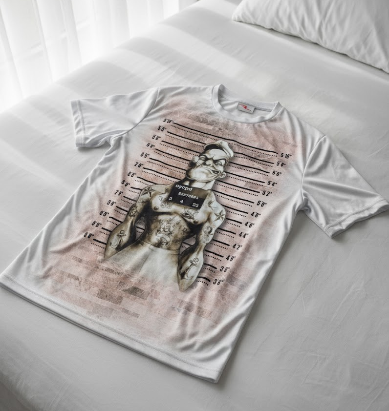 Remera Popeye Mugshots Preso