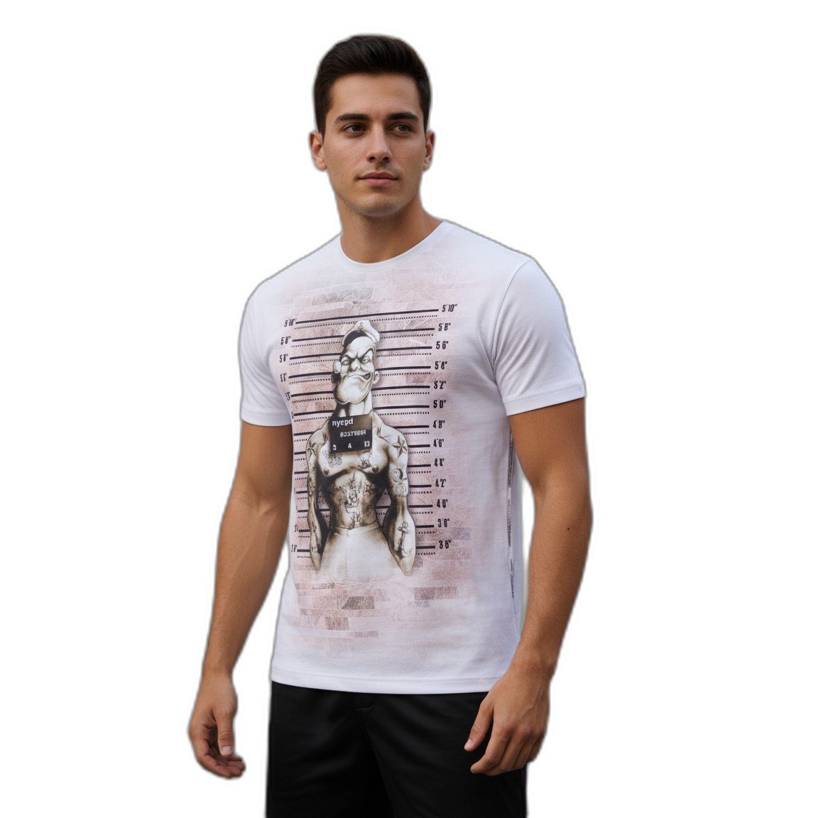 Remera Popeye Mugshots Preso