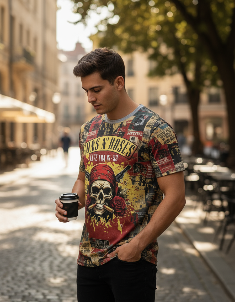 Remera Guns And Roses Live Era 87-93