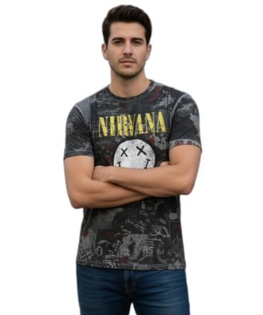 Remera Nirvana Smiley Grunge