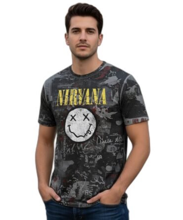 Remera Nirvana Smiley Grunge