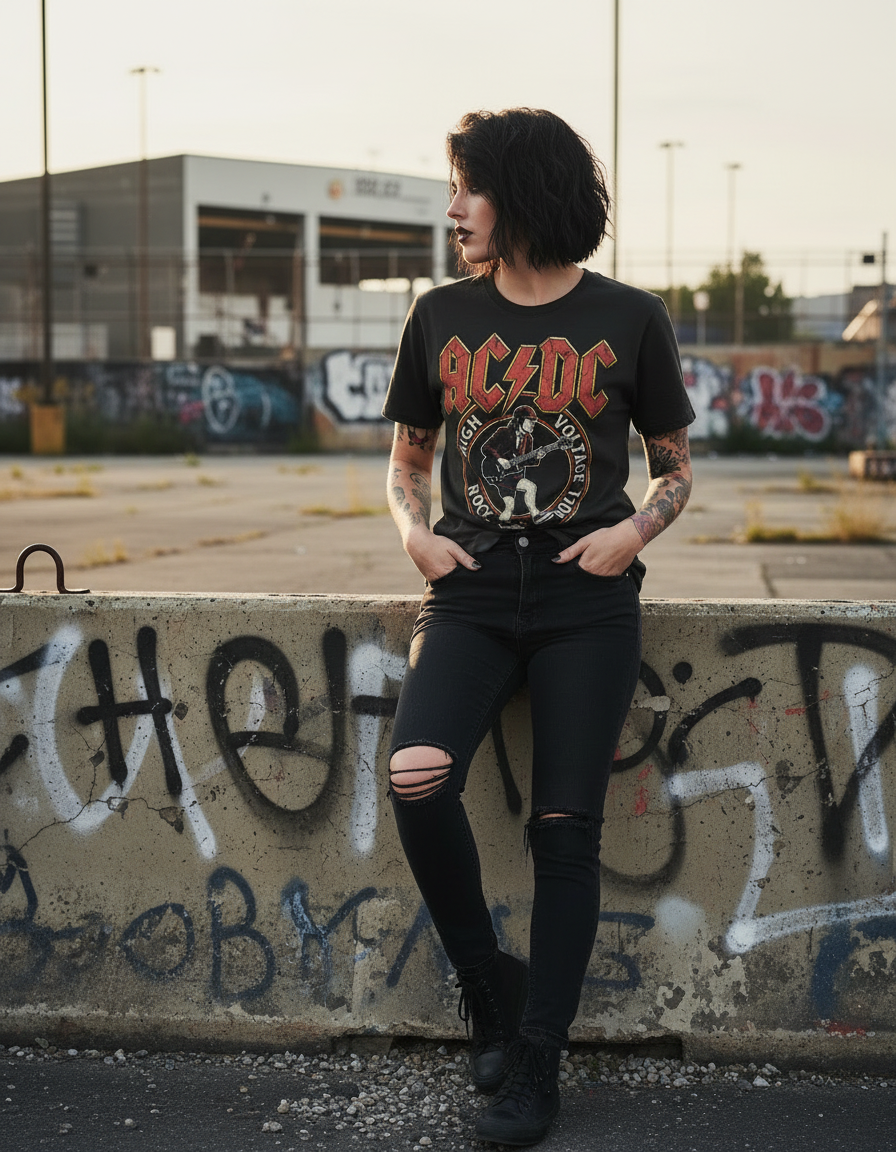 Remera ACDC High Voltage Rock & Roll