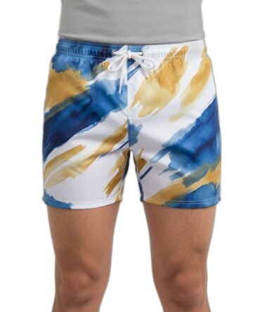 Short de baño Brochazos