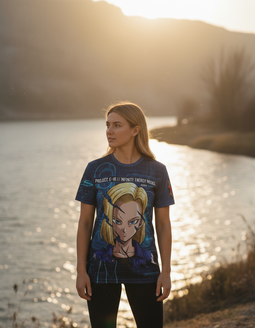 Remera Androide 18 Dragon Ball Z
