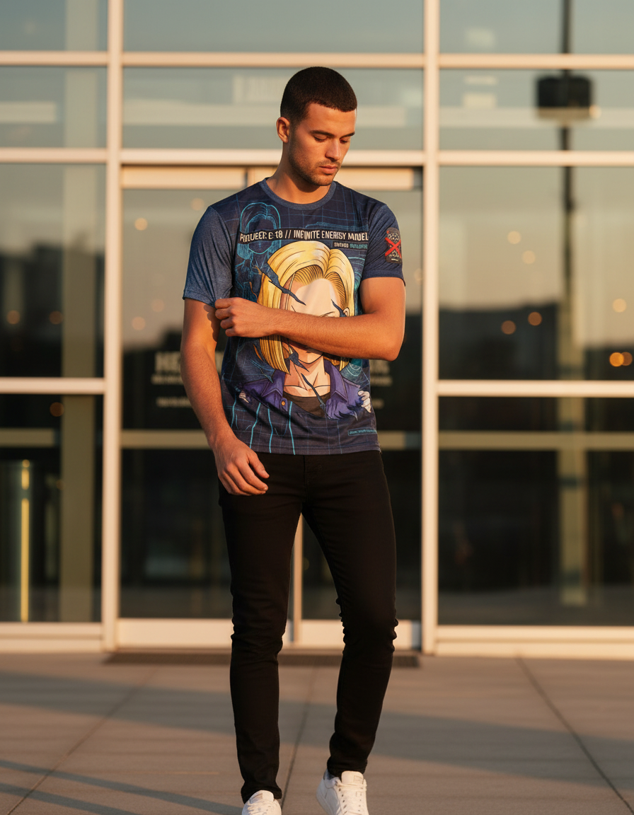 Remera Androide 18 Dragon Ball Z