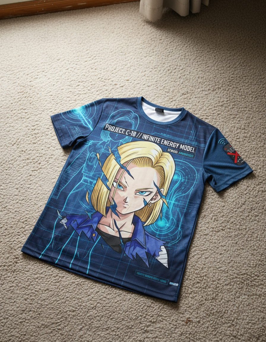 Remera Androide 18 Dragon Ball Z