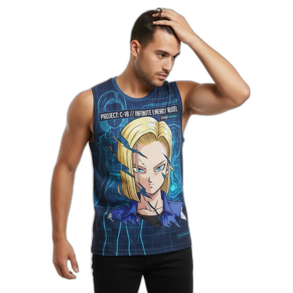 Remera Androide 18 Dragon Ball Z