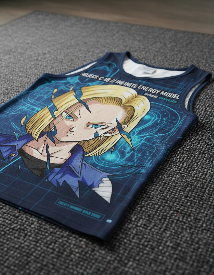 Remera Androide 18 Dragon Ball Z