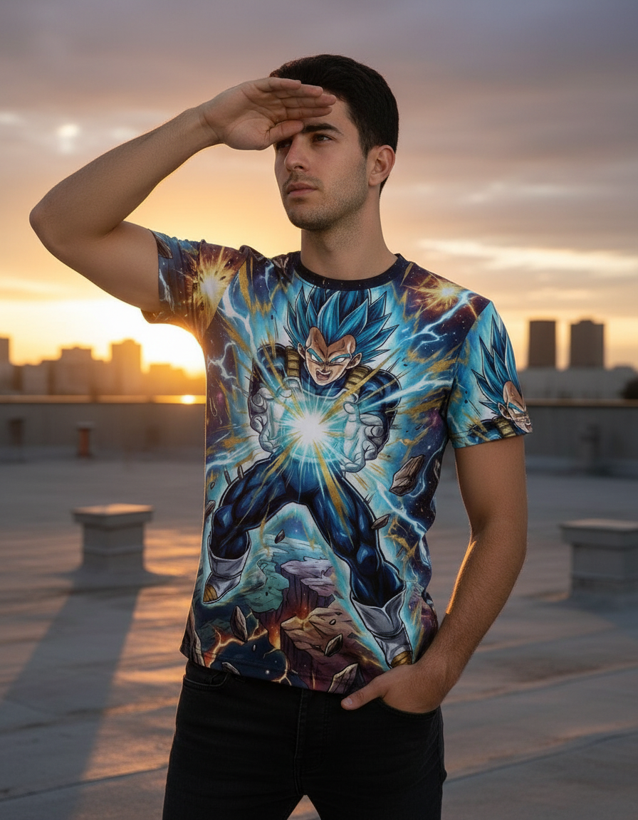 Remera Dragon Ball Vegeta Dios