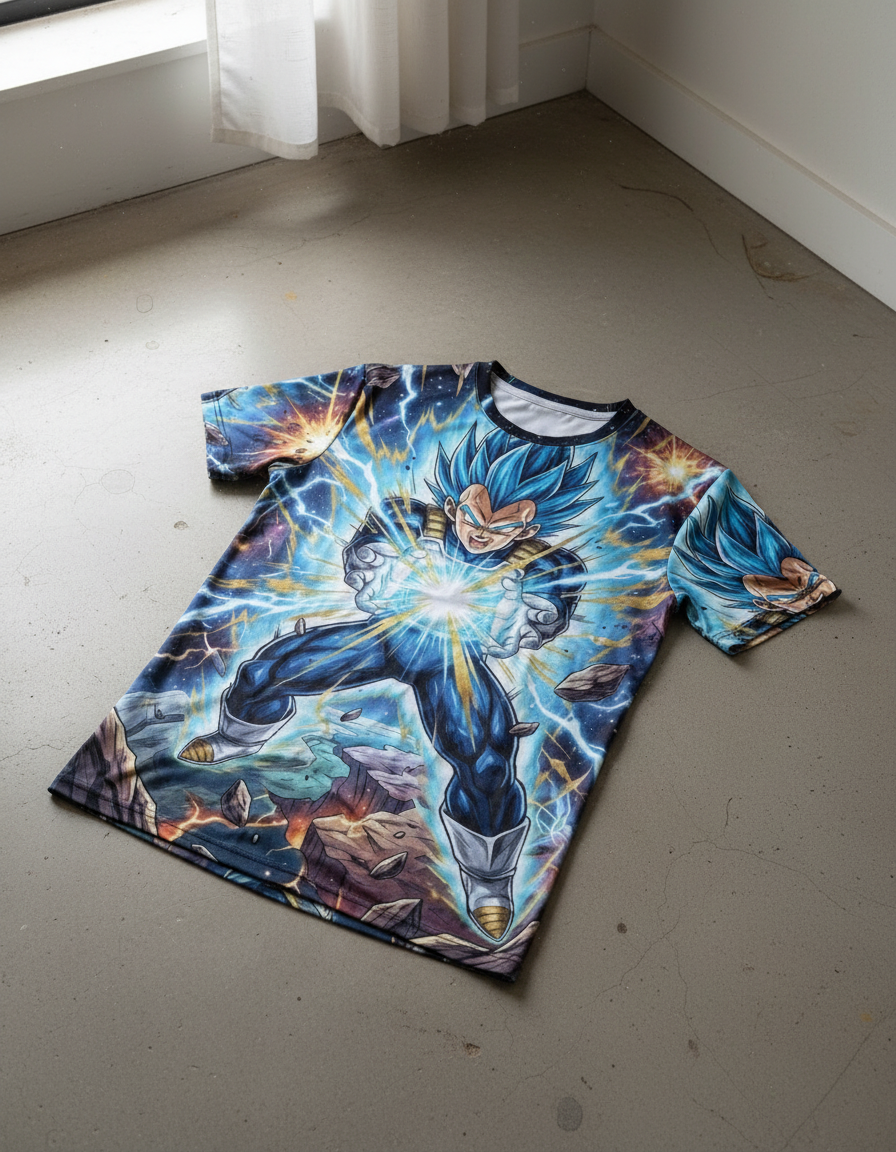 Remera Dragon Ball Vegeta Dios