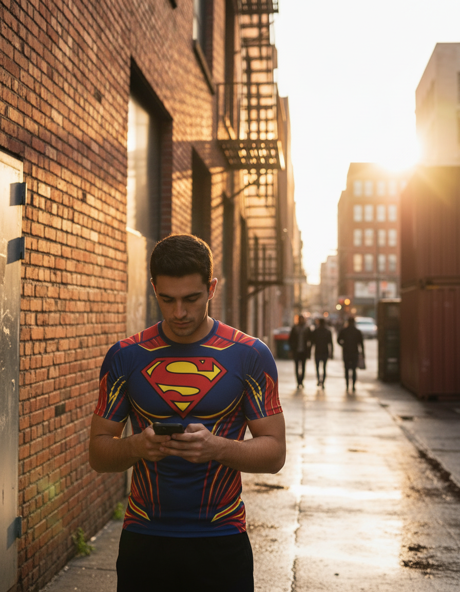 Remera Superman Line