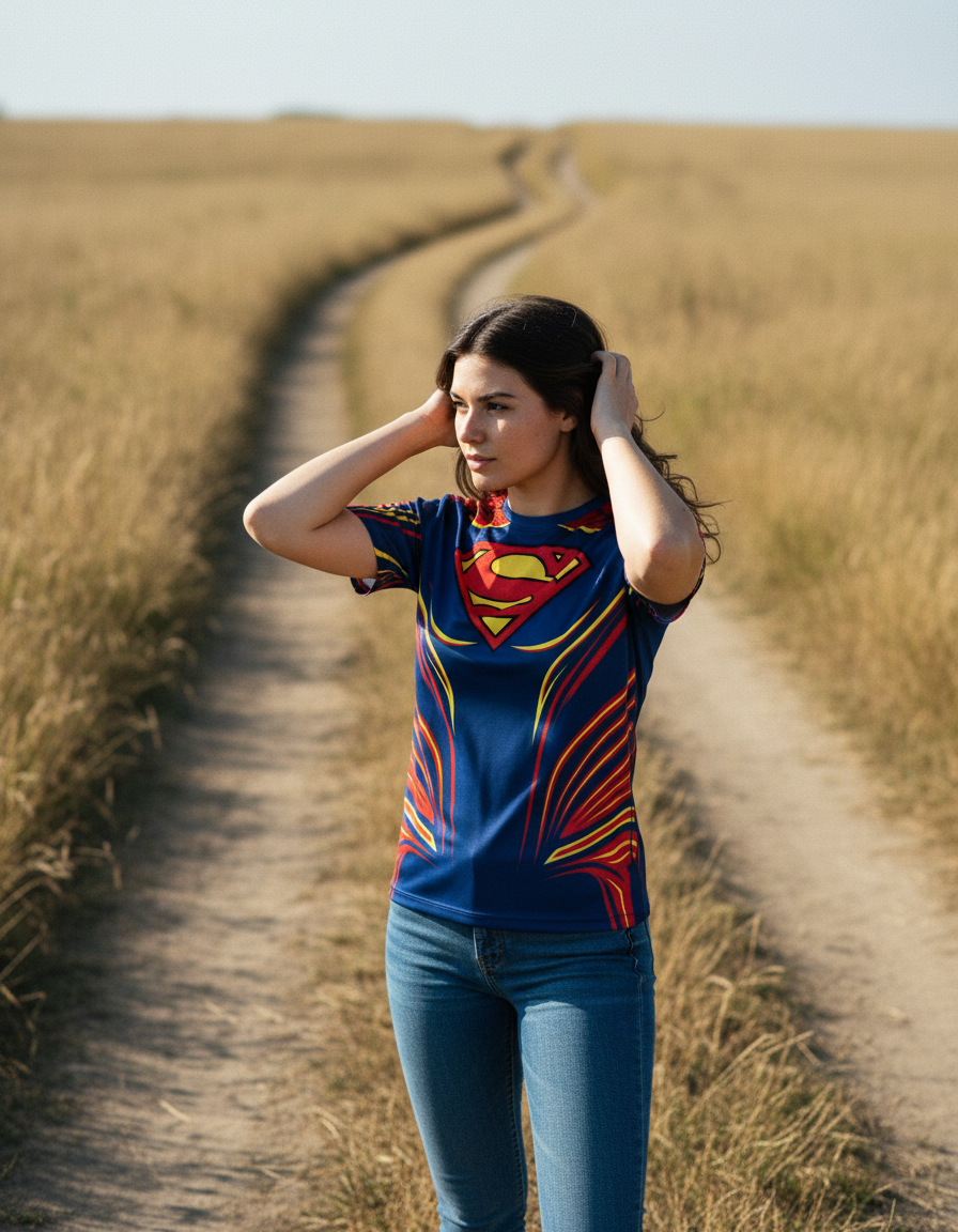 Remera Superman Line