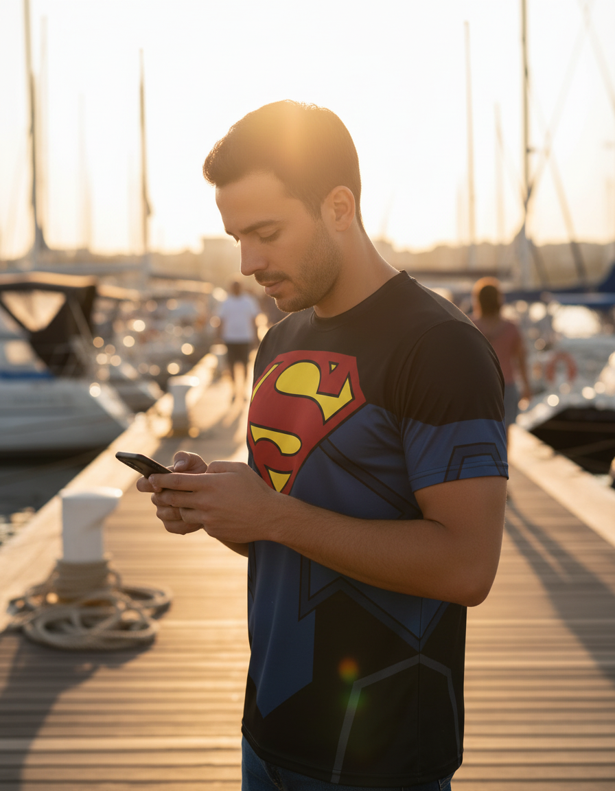 Remera Superman Héroe Kriptoniano