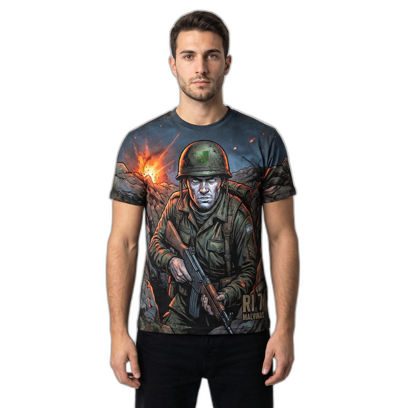 Remera Malvinas RI 7 La Plata