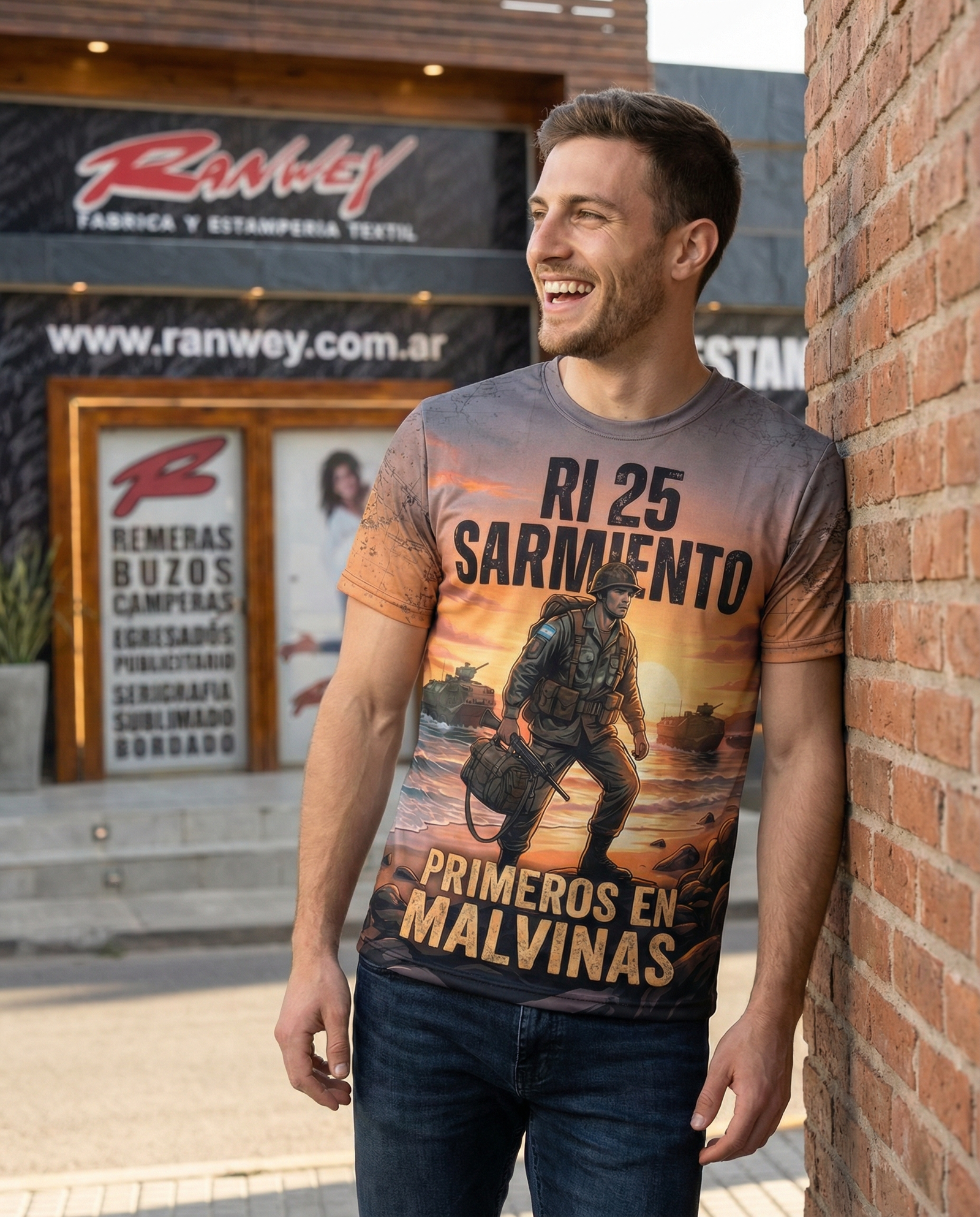 Remera Malvinas RI 25 Sarmiento