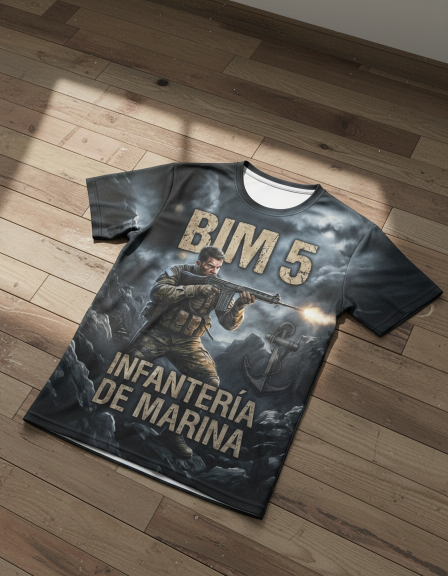 Remera Malvinas BIM 5 Río Grande