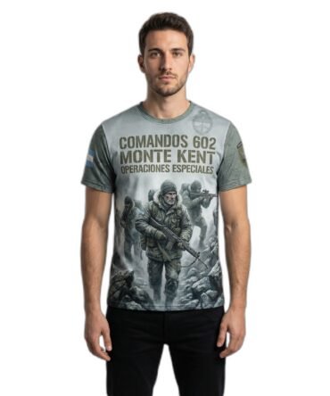 Remera Malvinas Comandos 602 Monte Kent