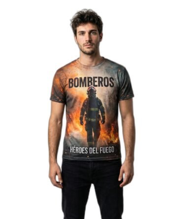 Remera Bomberos Héroes Del Fuego