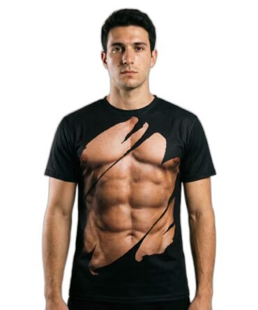 Remera Rasgada Abdominales