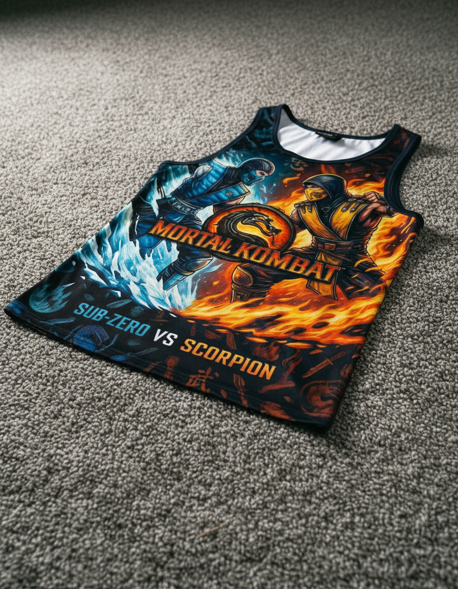 Remera Mortal Kombat Sub Zero Vs Scorpion