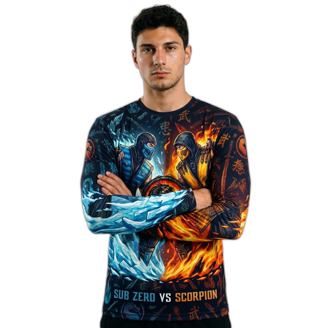 Remera Mortal Kombat Sub Zero Vs Scorpion