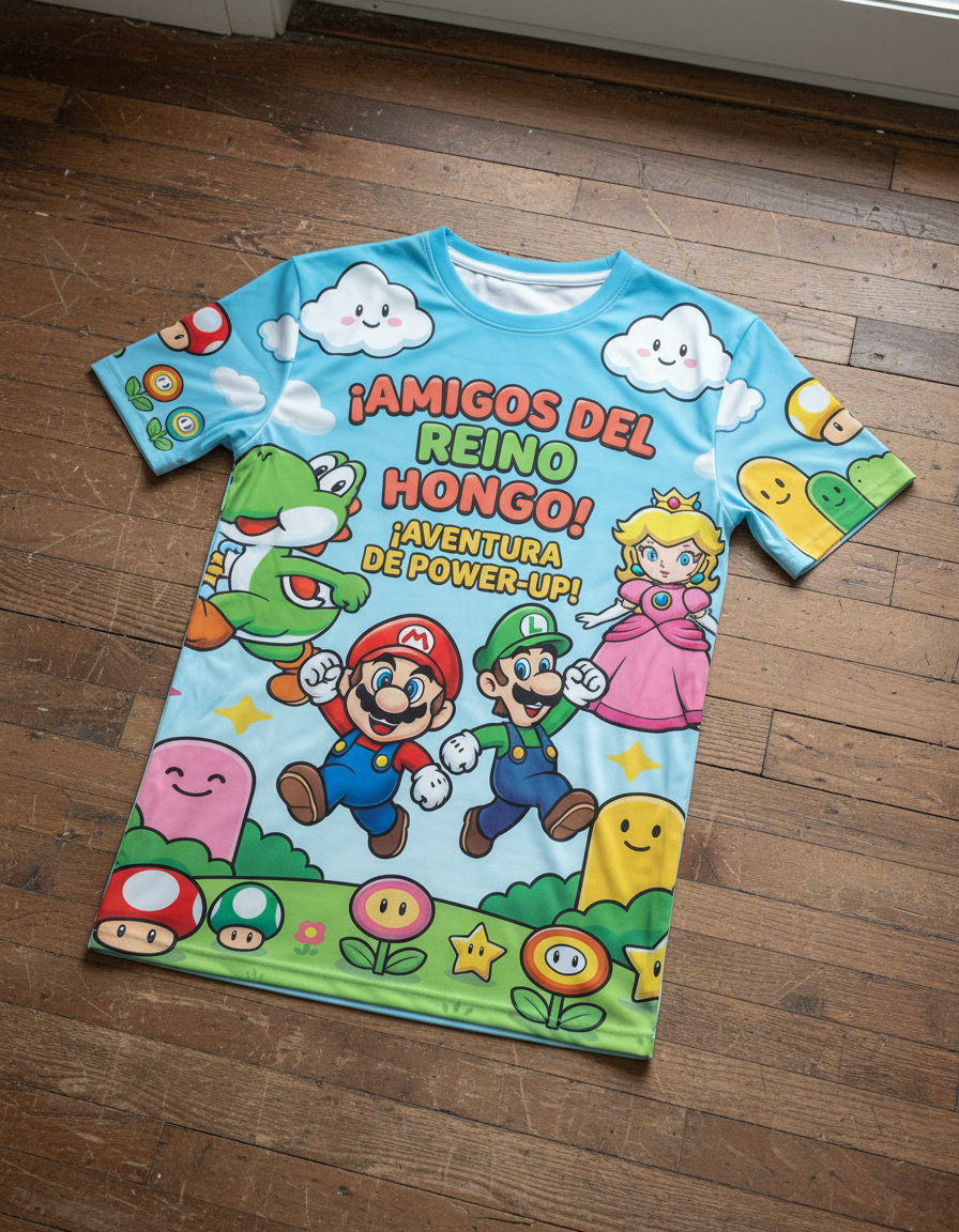 Remera Super Mario Bros