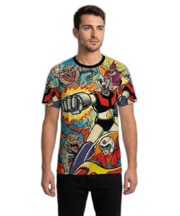 Remera Mazinger Z Cómic Collage
