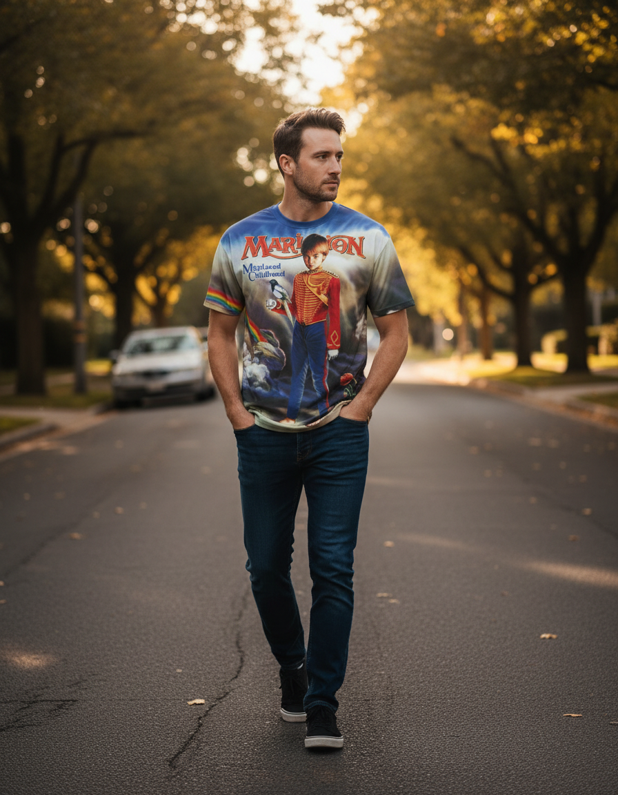 Remera Marillion Misplaced Chilhood