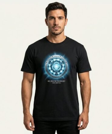 Remera Iron Man "Proof That Tony Stark Has A Heart" - DTF Cotton