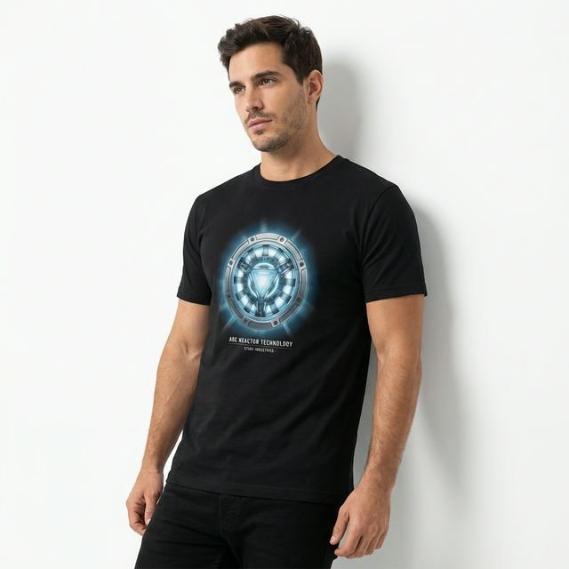 Remera Iron Man "Proof That Tony Stark Has A Heart" - DTF Cotton - Image 3