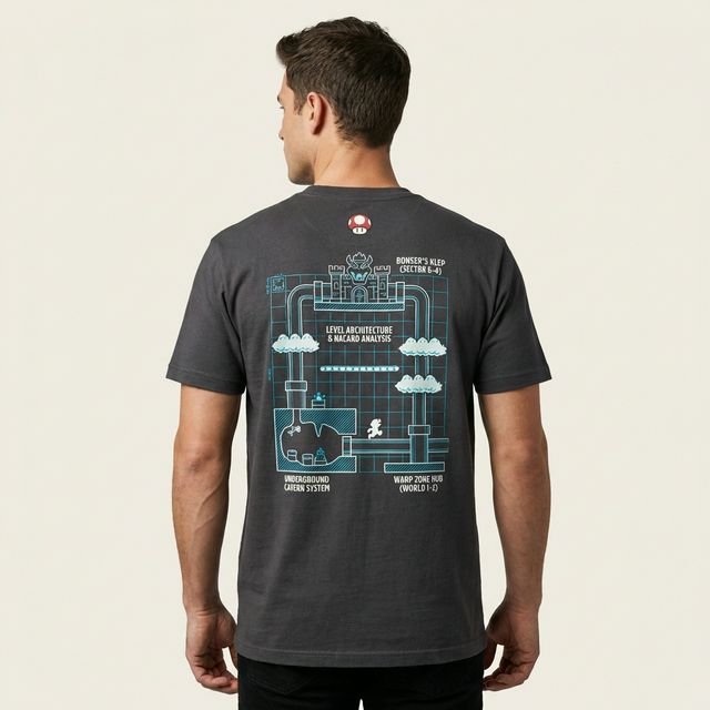 Remera Super Mario Mushroom Kingdom Plumber's Union - Image 2