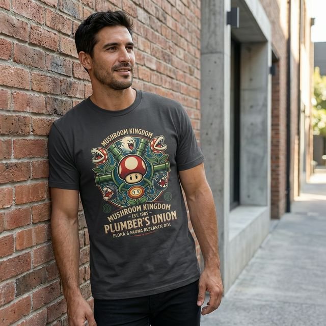 Remera Super Mario Mushroom Kingdom Plumber's Union - Image 3