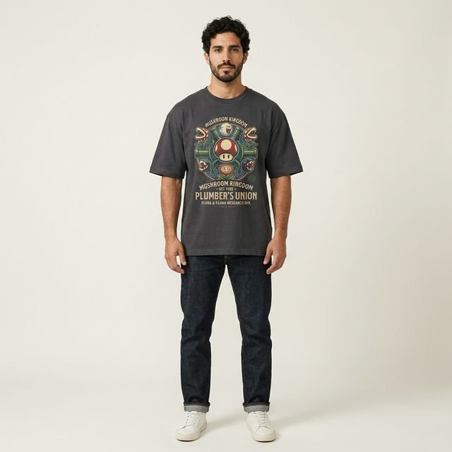 Remera Super Mario Mushroom Kingdom Plumber's Union - Image 5