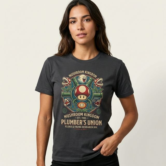 Remera Super Mario Mushroom Kingdom Plumber's Union - Image 6