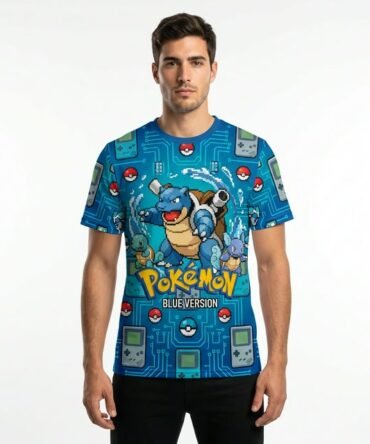 Remera Pokemon - Blue Version (Retro)