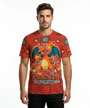 Remera Pokemon - Red Version (Retro)